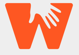 Letter W with hand reaching to help LifeRing Women in Recovery